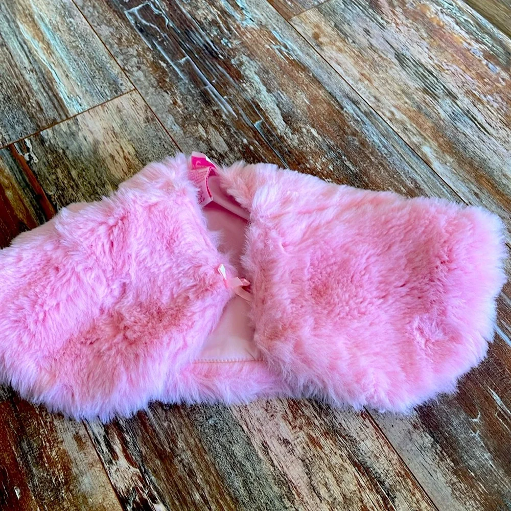Pink nannette girl dress up pink shawl size 3 T